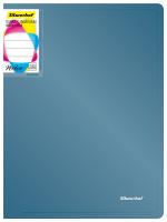 Папка с 10 прозр.вклад. Silwerhof Perlen 292911-74 A4 0.6мм карман синий металлик