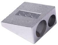 Точилка для карандашей ручная Deli E39762 mini E39762 2 отверстия алюминий