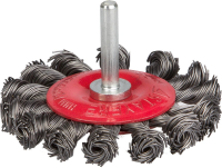 Щетка дисковая по дер./мет. Stayer 35115-075_z01 d=75мм d(посад.)=6мм (дрели)