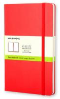 Блокнот Moleskine CLASSIC QP012R Pocket 90x140мм 192стр. нелинованный твердая обложка красный