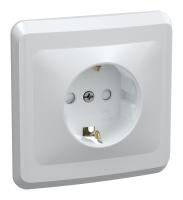 Розетка силов. IEK Вега ERV14-K01-16-DM одинар. скрыт. зазем. штор. крыш. IP20 белый (упак.:1шт)