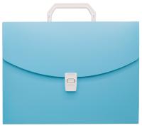 Портфель Бюрократ Pastel PASTPP01BLUE 1 отдел. A4 пластик 0.7мм голубой