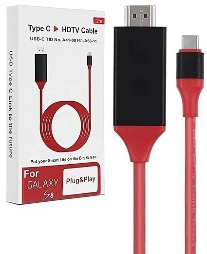 Кабель-переходник аудио-видео Premier L9G USB Type-C (m)/HDMI (m) 2м. красный (A2604RED)