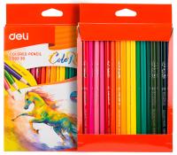 Карандаши цв. Deli EC00330 ColoRun трехгран. тополь 36цв. коробка/европод. (36шт)