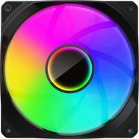 Вентилятор для корпуса Bloody BD-CF120ARGB1 ARGB 120х120x25 черный 4-pin 26дБ (упак.:1шт) (BD-CF120ARGB1-BK) Ret