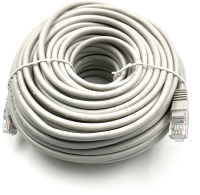 Патч-корд Buro UTP-5E-30M-G-LSZH UTP cat.5E 30м серый RJ-45 (m)-RJ-45 (m)