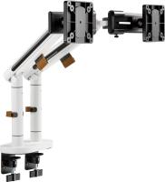 Кронштейн для мониторов Ultramounts UM727W белый 17"-32" макс.9кг крепление к столешнице поворот и н