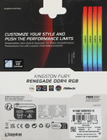Память DDR4 2x8GB 3600MHz Kingston KF436C16RB2AK2/16 Fury Renegade RGB RTL Gaming PC4-28800 CL16 DIM