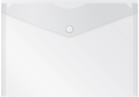 Конверт на кнопке Бюрократ -PK804A5CLEAR A5 пластик 0.18мм прозрачный