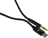 Кабель-переходник акустический CQ002 USB Type-C (m)/Jack 3.5 (m) 1м. черный (A2503)