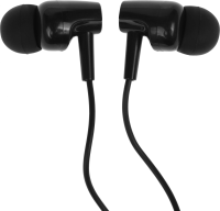 Гарнитура вкладыши Hoco M112 1.2м черный проводные