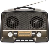 Радиоприемник настольный Hyundai H-PSR156 коричневый USB SD/microSD