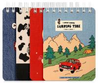 Блокнот Deli L98100 100л линейка ассорти