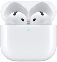 Гарнитура вкладыши Apple AirPods 4 A3050/A3053/A3058 белый беспроводные bluetooth в ушной раковине (MXP63HN/A)