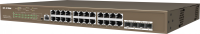 Коммутатор IP-Com G5328P-24-410W (L3) 24x1Гбит/с 4xКомбо(1000BASE-T/SFP) 4SFP 24PoE 370W управляемый