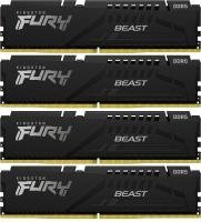 Память DDR5 4x16GB 5200MHz Kingston KF552C40BBK4-64 Fury Beast Black RTL Gaming PC5-41600 CL40 DIMM