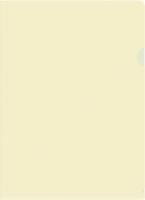 Папка-уголок Бюрократ DeLuxe DLCMILK A4 пластик 0.18мм молочный