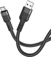 Кабель Hoco U110 Type-C USB (m)-USB Type-C 1.2м черный коробка