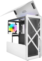 Корпус Azza Cast белый без БП ATX 1x120mm 2xUSB3.0 1xUSB3.1 audio bott PSU