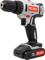 Дрель-шуруповерт Ресанта ДА-20-2ЛК аккум. патрон:быстрозажимной (кейс в комплекте) (75/14/11)