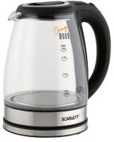 Чайник электрический Scarlett SC-EK27G36 1.8л. 1800Вт черный (корпус: стекло)