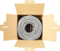 Кабель сетевой Buro BU-COP-057 UTP 4 пары cat.6 solid 0.57мм Cu 305м серый