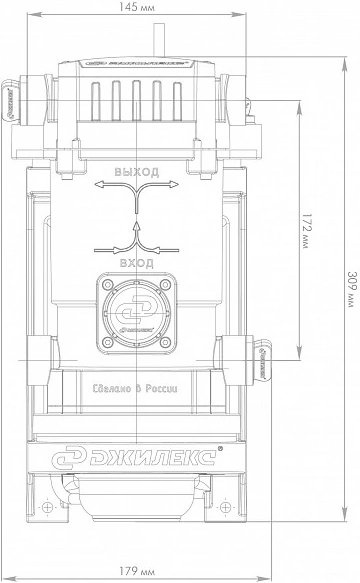 Насос поверхностный Джилекс Комфорт Про 25/16 260Вт 1500л/час (4003)