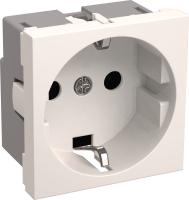 Розетка силов. IEK CKK-40D-RSZB2-K01-K одинар. скрыт. зазем. штор. IP20 белый (упак.:1шт)