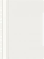 Папка-скоросшиватель Бюрократ PS-P20WH A4 прозрач.верх.лист боков.перф. пластик белый