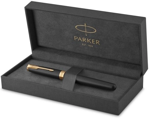 Ручка роллер Parker Sonnet Core T528 (CW1931518) Matte Black GT F черн. черн. подар.кор.