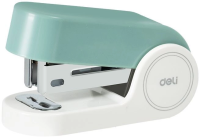 Степлер мини Deli EK203-GR EK203 24/6 26/6 (15листов) встроенный антистеплер зеленый 15скоб металл/п