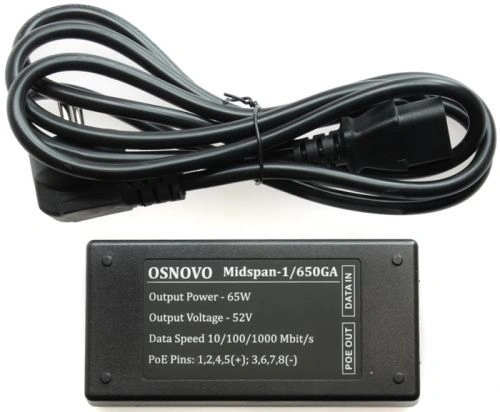 Инжектор POE Osnovo Midspan-1/650GA