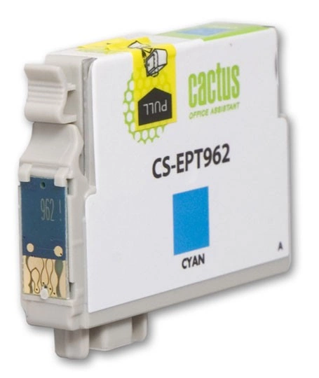 Картридж струйный Cactus CS-EPT962 T0962 голубой (13мл) для Epson Stylus Photo R2880