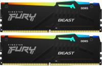 Память DDR5 2x32GB 6000MHz Kingston KF560C36BBEAK2-64 Fury Beast Black RGB RTL Gaming PC5-48000 CL36