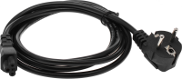 Кабель 469 IEC C5 (3-pin) Евровилка угловой 1.8м черный