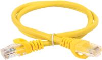 Патч-корд ITK Generica (PC05-C5EU-3M-G) U/UTP не экранированный RJ-45 вил.-вилка RJ-45 кат.5E 3м жел