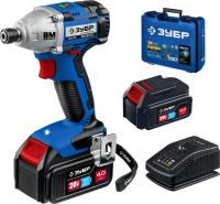 Гайковерт Зубр GB-250-42 аккум. патрон:квад.1/2" (кейс в комплекте)