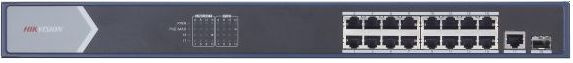 Коммутатор Hikvision DS-3E0518P-E 17G 1SFP 16PoE+ 230W неуправляемый