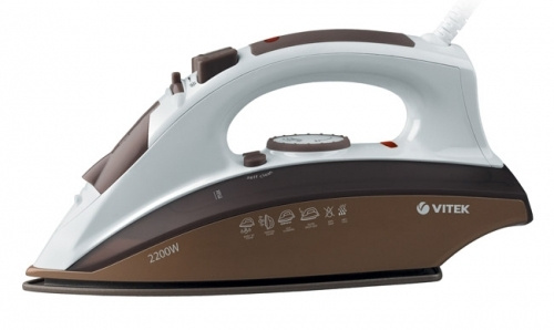 Утюг Vitek 1209-VT-03 2400Вт коричневый/белый