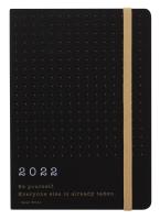 Ежедневник Letts ECO WRITERS A6 обложка картон белые страницы черный