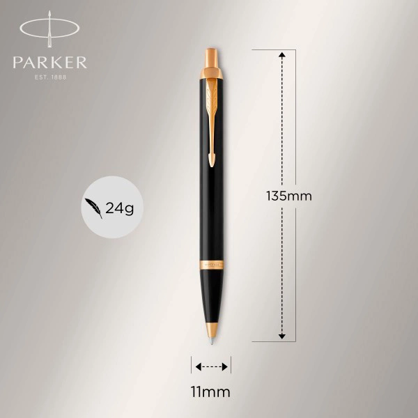 Ручка шариков. Parker IM Core K321 (CW1931666) Black GT M син. черн. подар.кор.