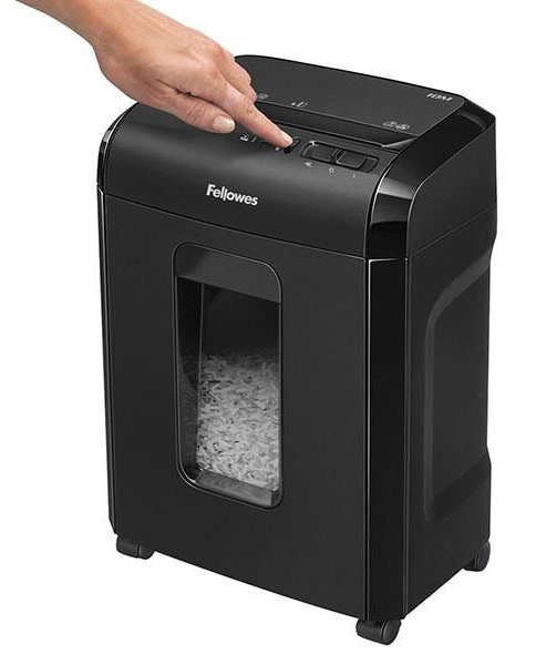 Шредер Fellowes PowerShred 10M (секр.P-5) перекрестный 10лист. 19лтр. скобы пл.карты