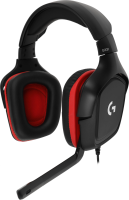 Наушники с микрофоном Logitech G331 черный/красный 2м мониторные (981-000758)