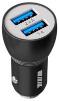 Автомобильное зар./устр. Wiiix UCC-2-17B 2.4A+1A 2xUSB универсальное черный