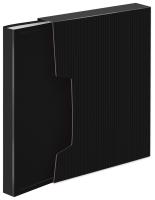 Папка с 80 прозр.вклад. Бюрократ DeLuxe DLVBOX80BLCK A4 пластик 0.7мм черный в коробе