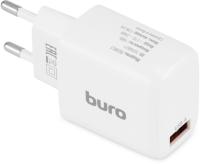Сетевое зар./устр. Buro BUWG1 18W 3A (QC) USB-A универсальное белый (BUWG18P100WH)