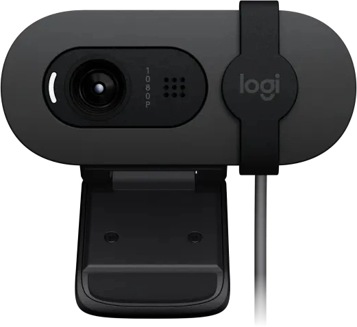 Камера Web Logitech HD Webcam Brio 90 графитовый 2Mpix (1920x1080) USB Type-C с микрофоном (960-0015