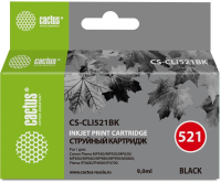 Картридж струйный Cactus CS-CLI521BK черный (8.4мл) для Canon Pixma MP540/MP550/MP620/MP630/MP640/MP660/MP980/MP990/iP3600/iP4600/iP4700/MX860