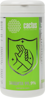 Салфетки влажные Cactus CS-ASHCL100 для рук антибактериальные (100лист.) спиртовые