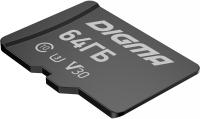 Флеш карта microSDXC 64Gb Class10 Digma CARD30 + adapter